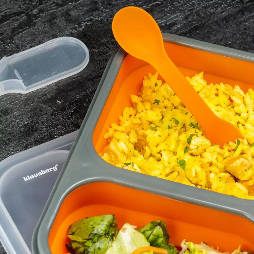 SILICONE FOLDABLE LUNCH BOX KLAUSBERG KB-7023