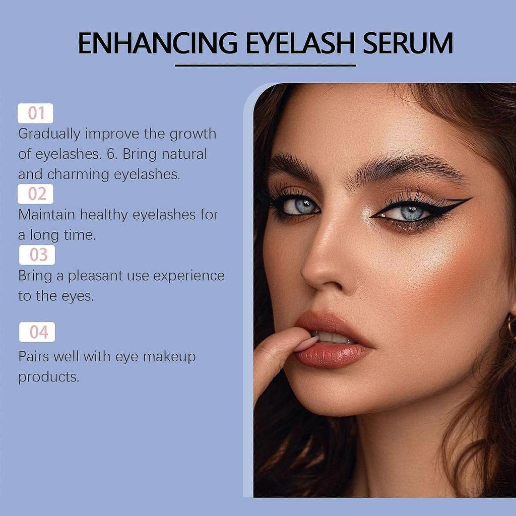 Jaysuing Eyelash Growth Serum Natural Ingredients Visible Results in 3-4 Weeks for Longer, Thicker Lashes