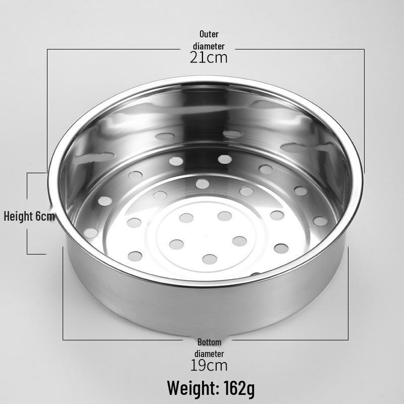 

Універсальна пароварка з нержавіючої сталі для електричної рисоварки: Потовщений кошик для приготування на пару, піддон і решітка для овочів