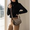 Vintage bedruckter Brief vielseitige kleine quadratische Tasche