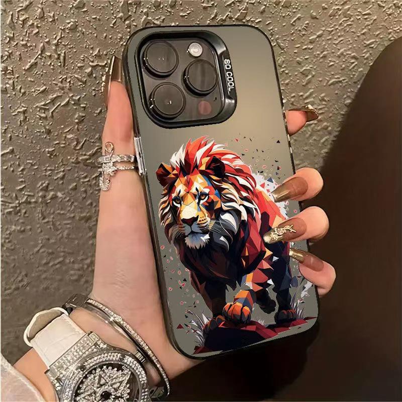 

New Lion iPhone Case: Compatible with iPhone 13Pro to 16Pro, European & American Style. iPhone 15 Pro Max