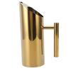 Water Pitcher 1L 304 Stainless Steel Straight Body Drink Pitcher with Spill Proof Spout for Cocktail Flower Tea Cold