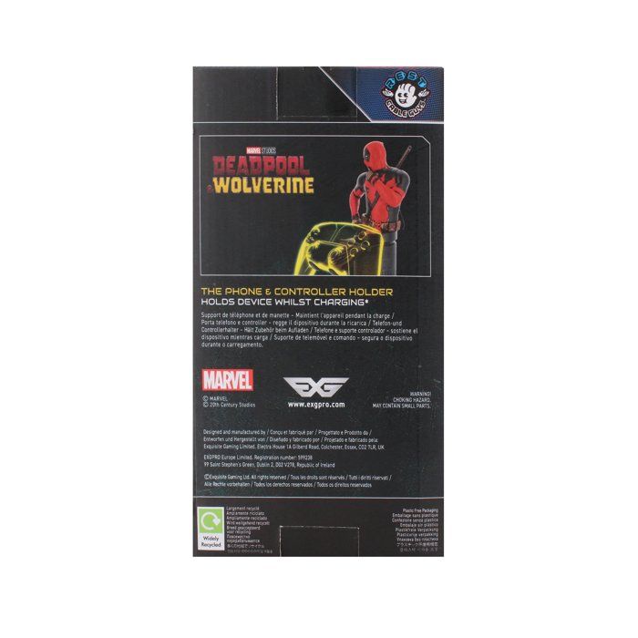 Cable Guys R.E.S.T - Marvel - Deadpool Support pour Téléphone et Manette