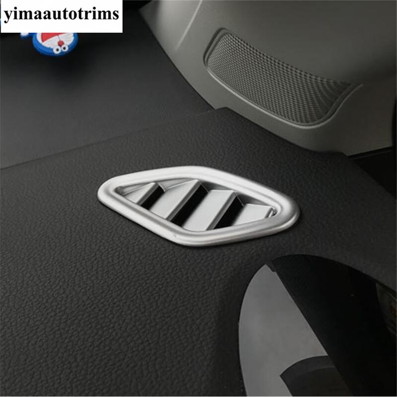 Head Lights / Window Lift Button Panel / Pillar A Speaker / Air AC Vent Cover Trim Matte Accessories For MG ZS EV 2018 -