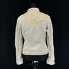 Francesca Sforza Made In Italy Designer Denim Jacket Beige Women’s ML
