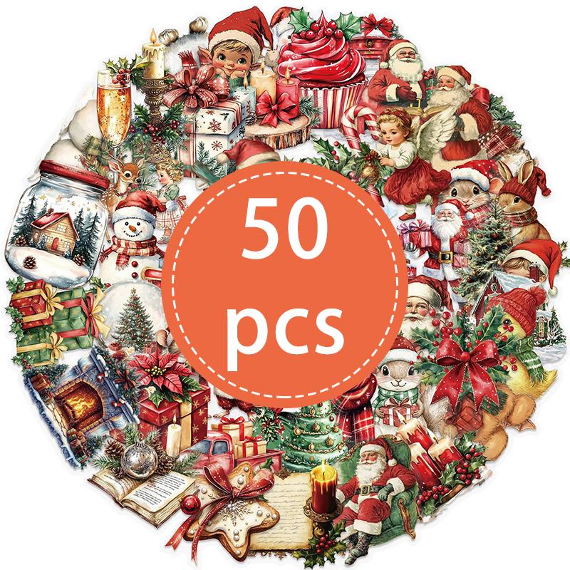 High-Quality 50Pcs High-Quality Christmas High-Quality Stickers,Christmas High-Quality Party High-Quality Favors,Winter High-Quality Xmas