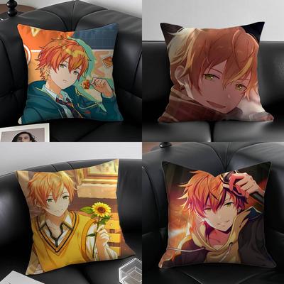 P-Project S-SEKAI Shinonome Akito Pillow Case Anti-dustmite Pillowcase Invisible Zipper Silky Short Plush Sofa Cushion Cover