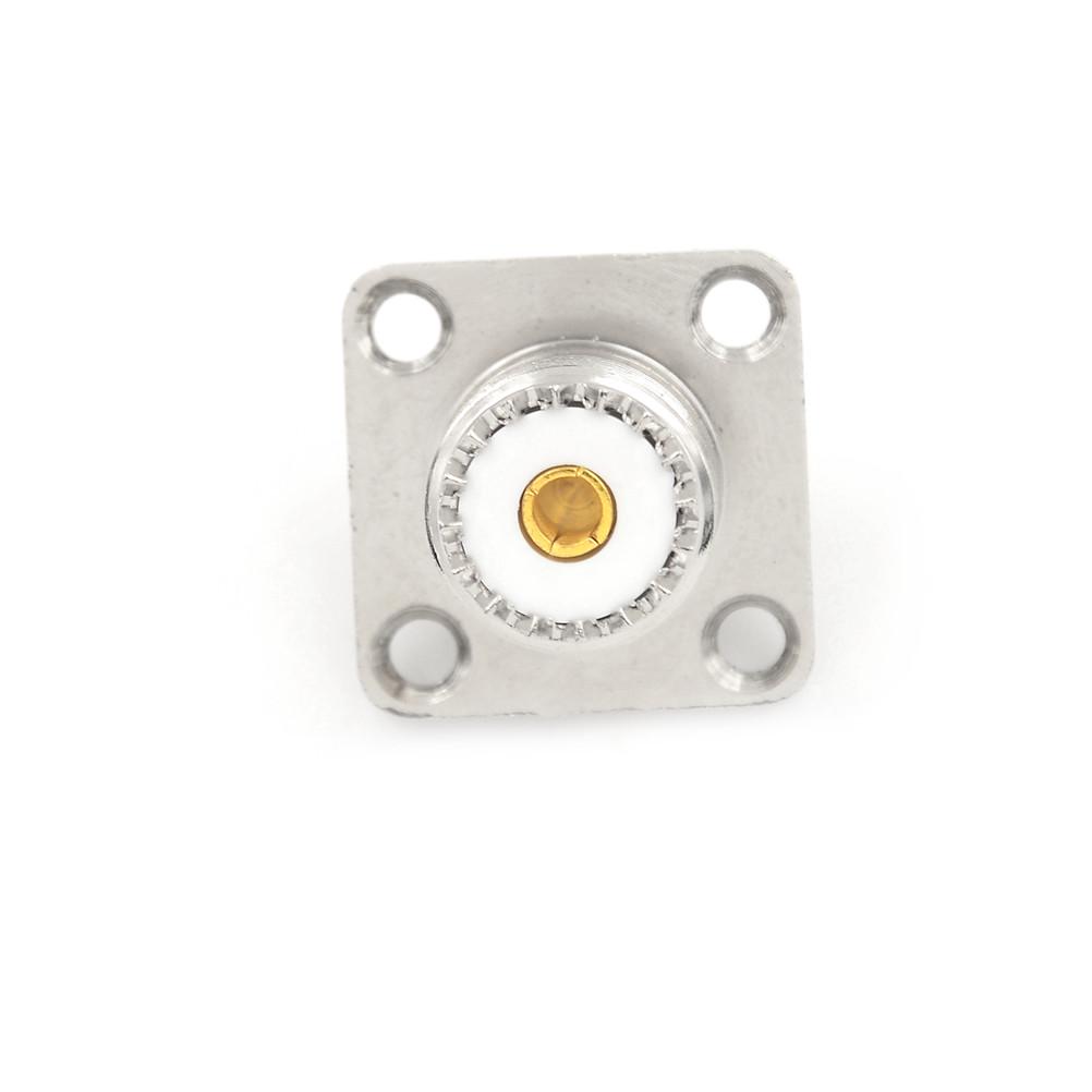 Heißer SO-239 Buchsenstecker Quadratisch Lötbecher Koaxialstecker Für Funkgerät Neu