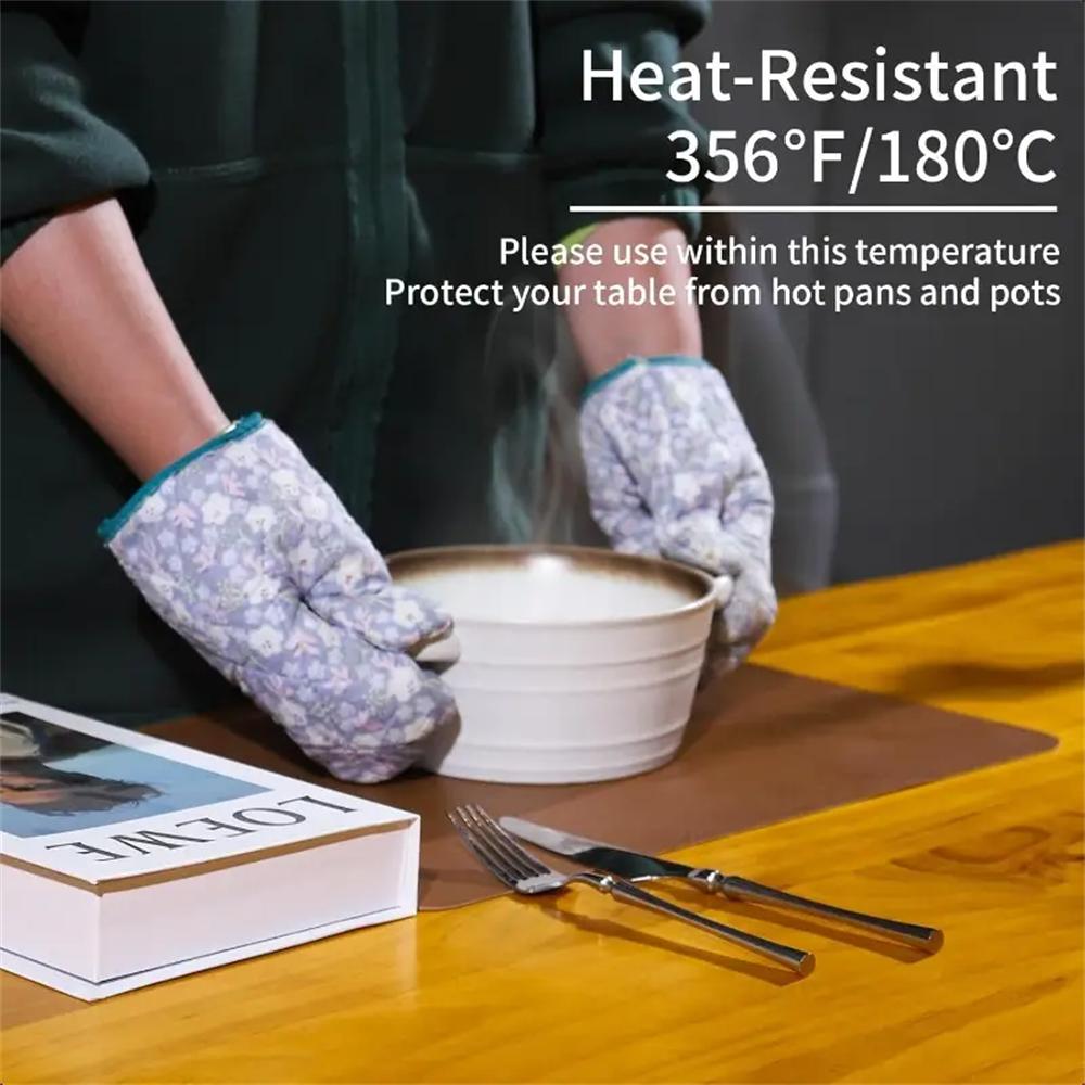 Cowhide Pattern Faux Leather Placemats ,Heat Resistant Non-Slip Waterproof Wipeable Washable Kitchen Dining ,PU Table Place Mats