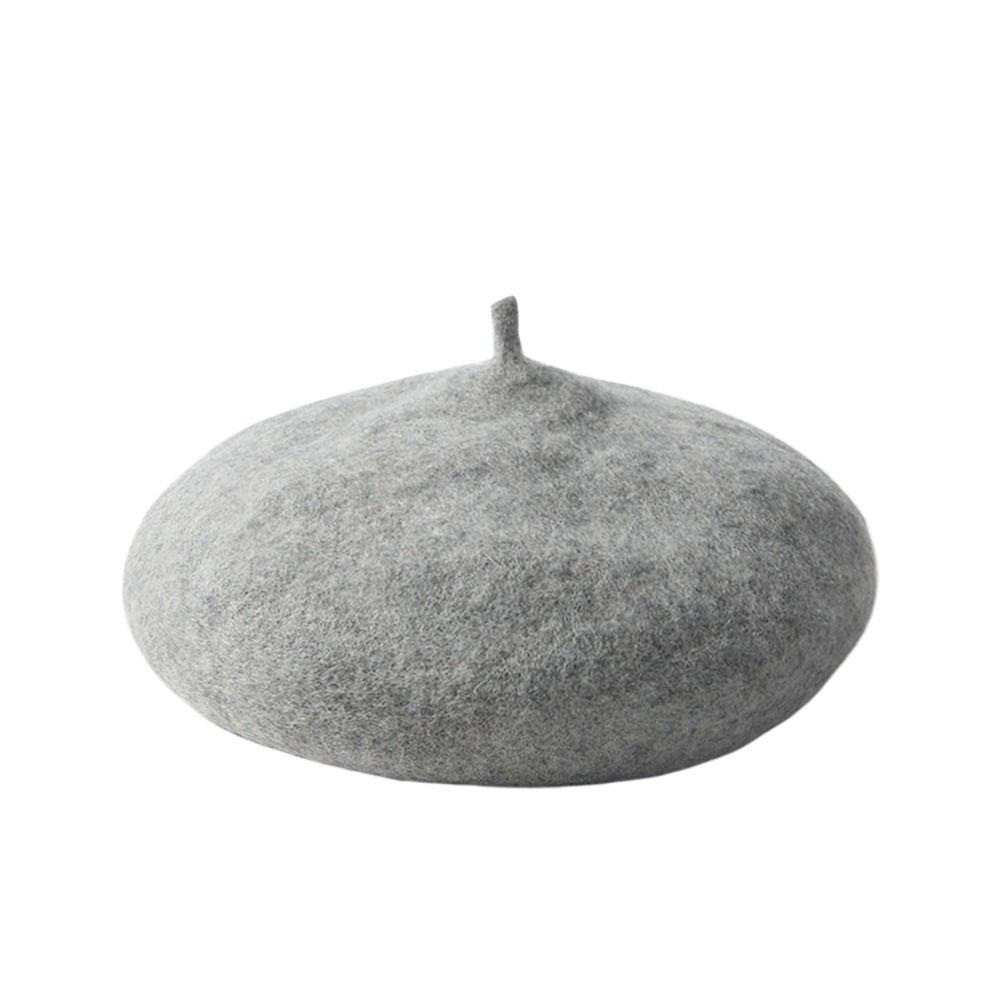 Farbe Warme Mütze Schiebermütze Kinderkappen Mädchen Baskenmütze Baby Wollmütze Kinder Baskenmütze Kinderkappen