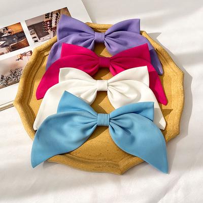 Headdress Barrettes Spring Clip Big Bowknot Horizontal Clip Duckbill Clip Knot Side