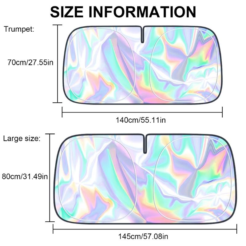 Car Front Window Sunshade Cover Sun Shade Windshield Visors Windscreen Folding Auto UV Protection Curtain