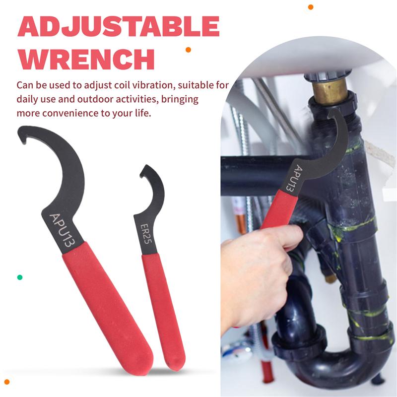 

AD23-7PCS Adjustable Wrench Sets Professional Universal Rubber Handle Wrench Spanner Tool