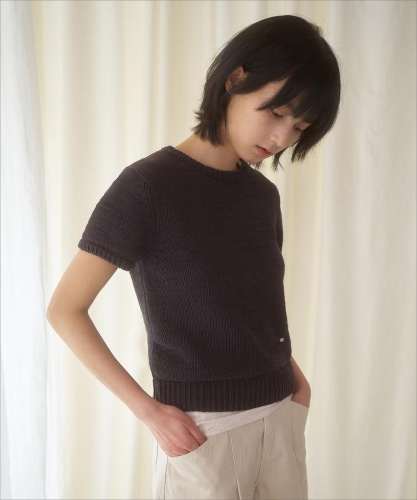 Manggomaenipeullijeu Majo Cotton Knit_Charcoal