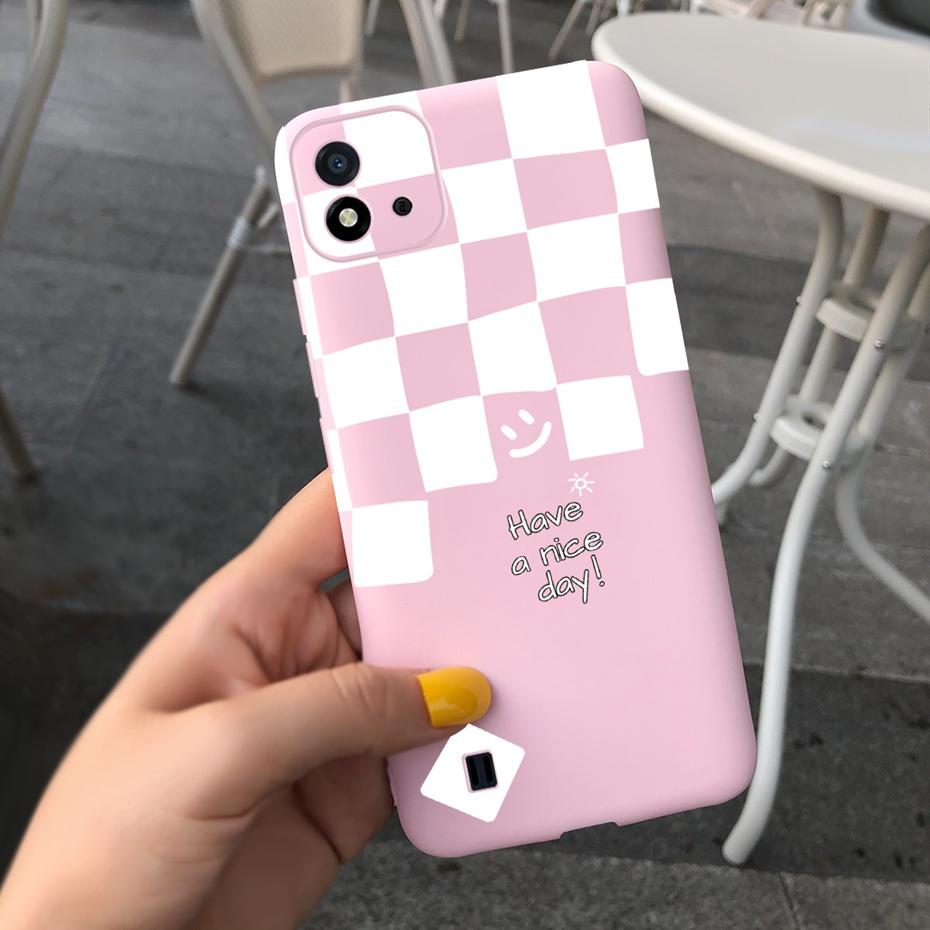 Lovely Pattern Phone Case For Realme C11 2021 C 11 2020 RMX2185 Macaroon Silicone Soft Cases Cover For Realme C11 (2021) RMX3231
