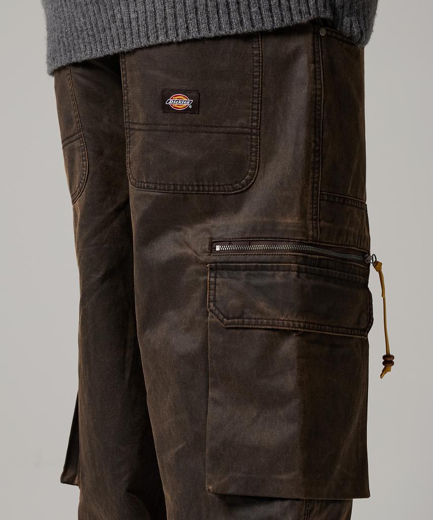 DICKIES Canvas Double Knee Cargo Pants Dark Brown