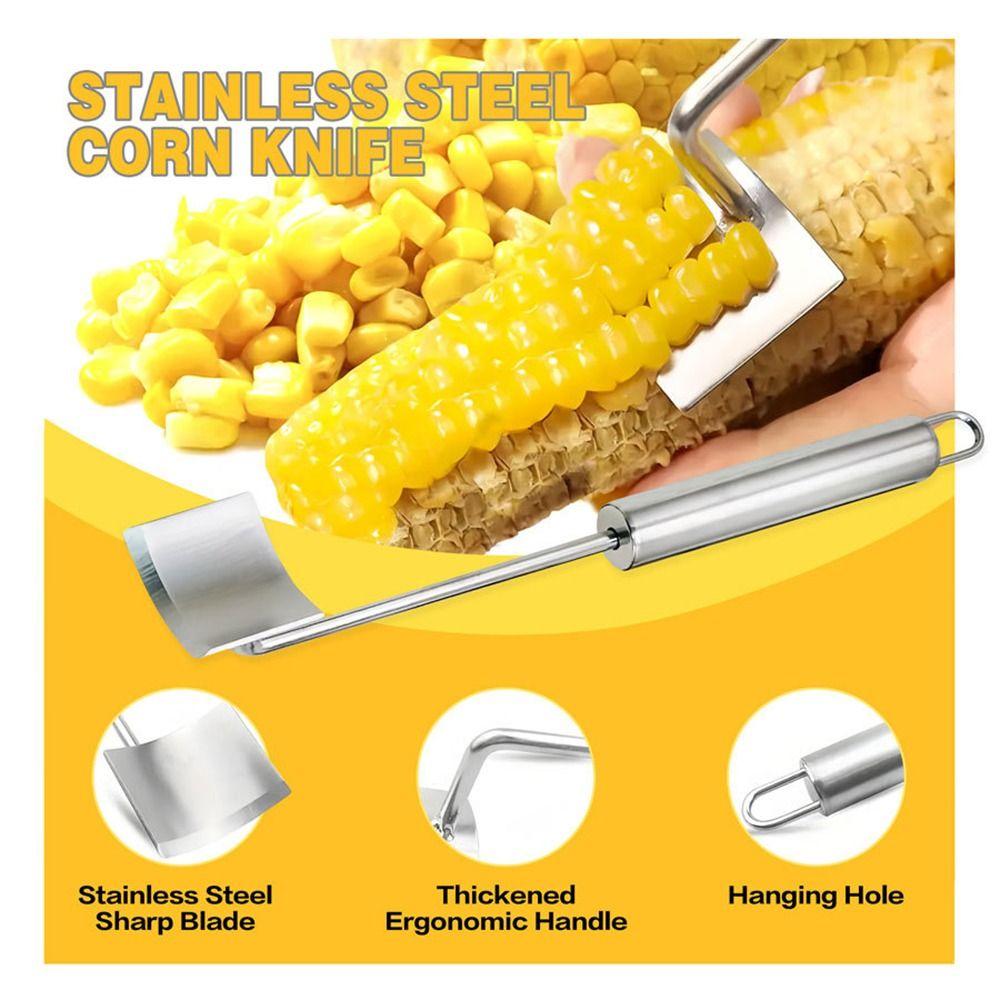 Planer Tool Corn Cob Peeler with Ergonomic Handle Corn Kernel Removing Durable Corn Stripper