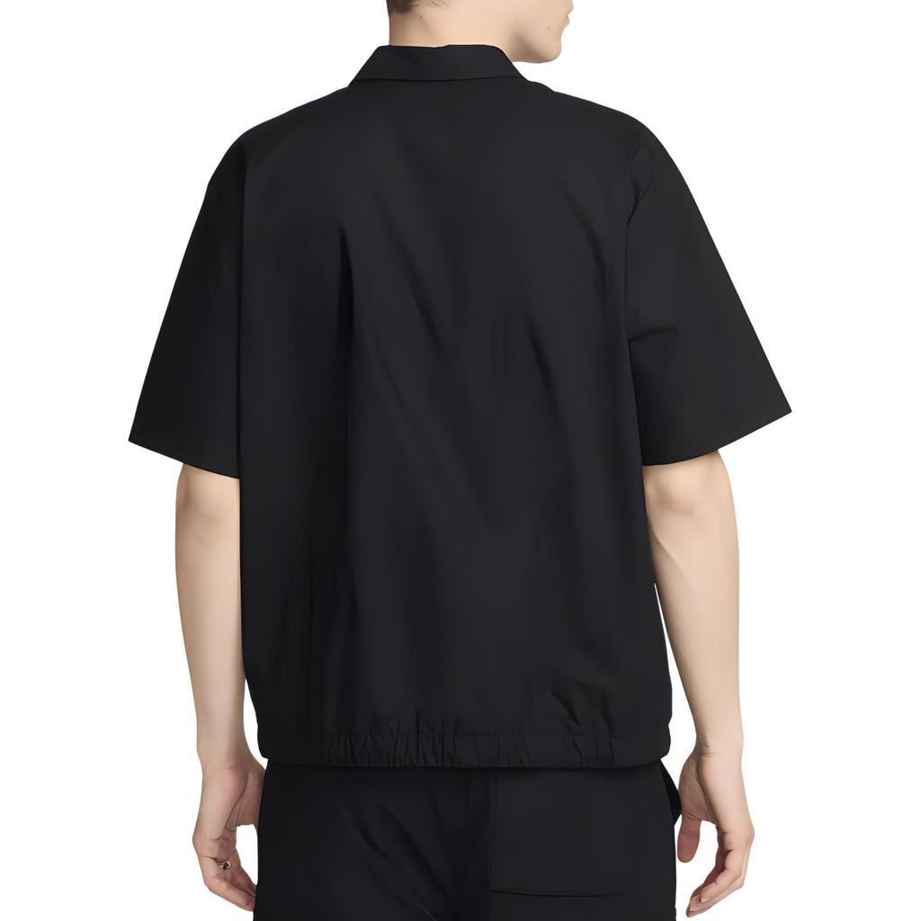 Nike Kulüp Kısa Kollu Oxford Düğmeli Gömlek Erkek gömlekleri Siyah FN3902-010