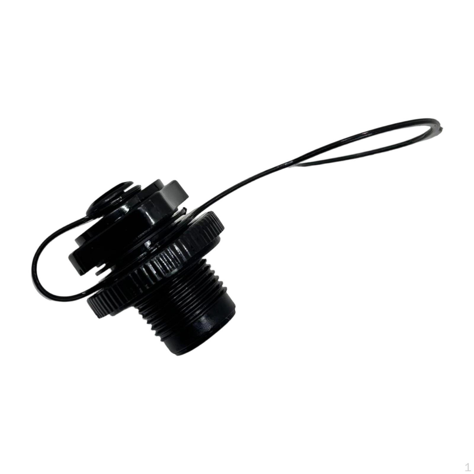 

24mm -way Air Valve for Inflatable Boat, with Cap And Practical Portable Plug. чёрный