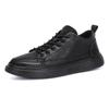 Men's shoes spring 2025 new business dress British trend versatile casual sports board shoes men's black leather shoes
