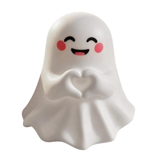 Halloween Party Supplies Ghost Pen Holder, Cute Mini Figurine Desk Decor, Funny Novelty Office Decor Pencil Stand Ornament, Creative Organizer