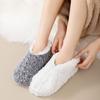 Floor Socks for Women, Home, Autumn and Winter, Thickened with Fleece, Warm Sleep Socks, Anti-slip Silicone Foot Warmer, Floor Socks