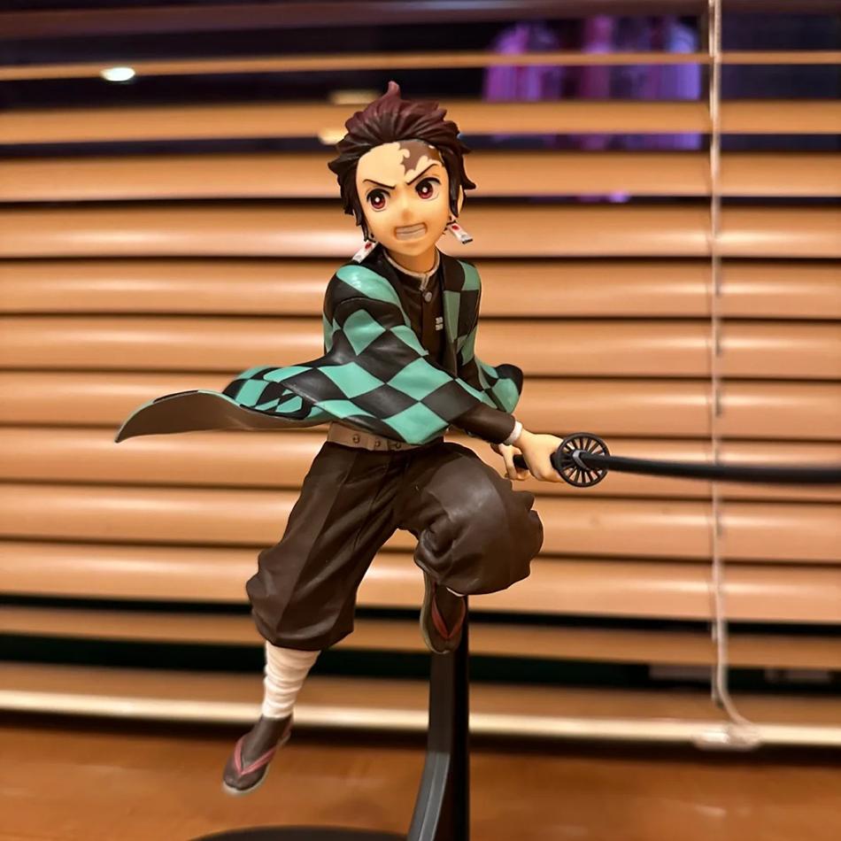 Anime Demon Slayer Kimetsu No Yaiba Figure Kamado Tanjirou Action Figure Agatsuma Zenitsu Nezuko Warrior PVC Model Toys Gift