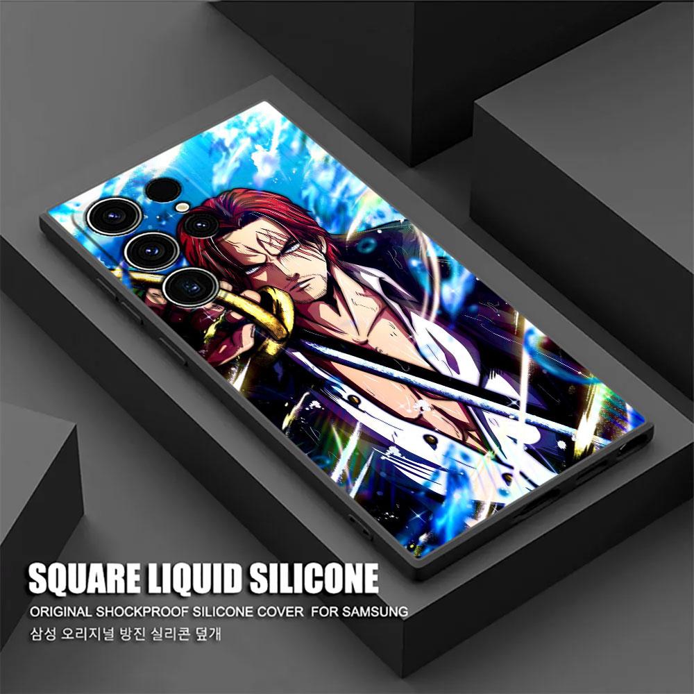 O-One Pieces Boss Anime Phone Case For Samsung Galaxy S25 S24 S23 S20 S21 FE S26 S22 Ultra 5G S26 Plus S25FE Soft Silicone Cover