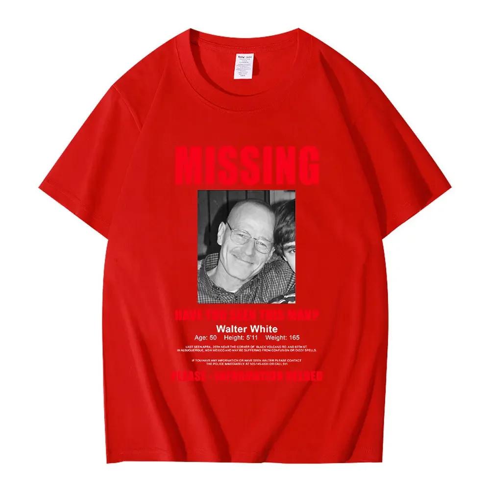 Tv Heisenberg Breaking Bad Missing Sign T Shirt Better Call Saul Graphic Print Tshirts Unisex Unisex Cotton Short Sleeves Tshirt