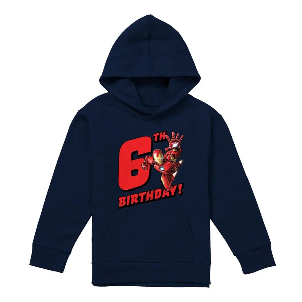 Marvel Childrens/Kids Iron Man 6th Birthday Hoodie
