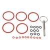 25PCS Kaffeemaschine Dichtungssatz Silikon O Loop Ersatz mit Reparaturwerkzeug für Kaffee Mac