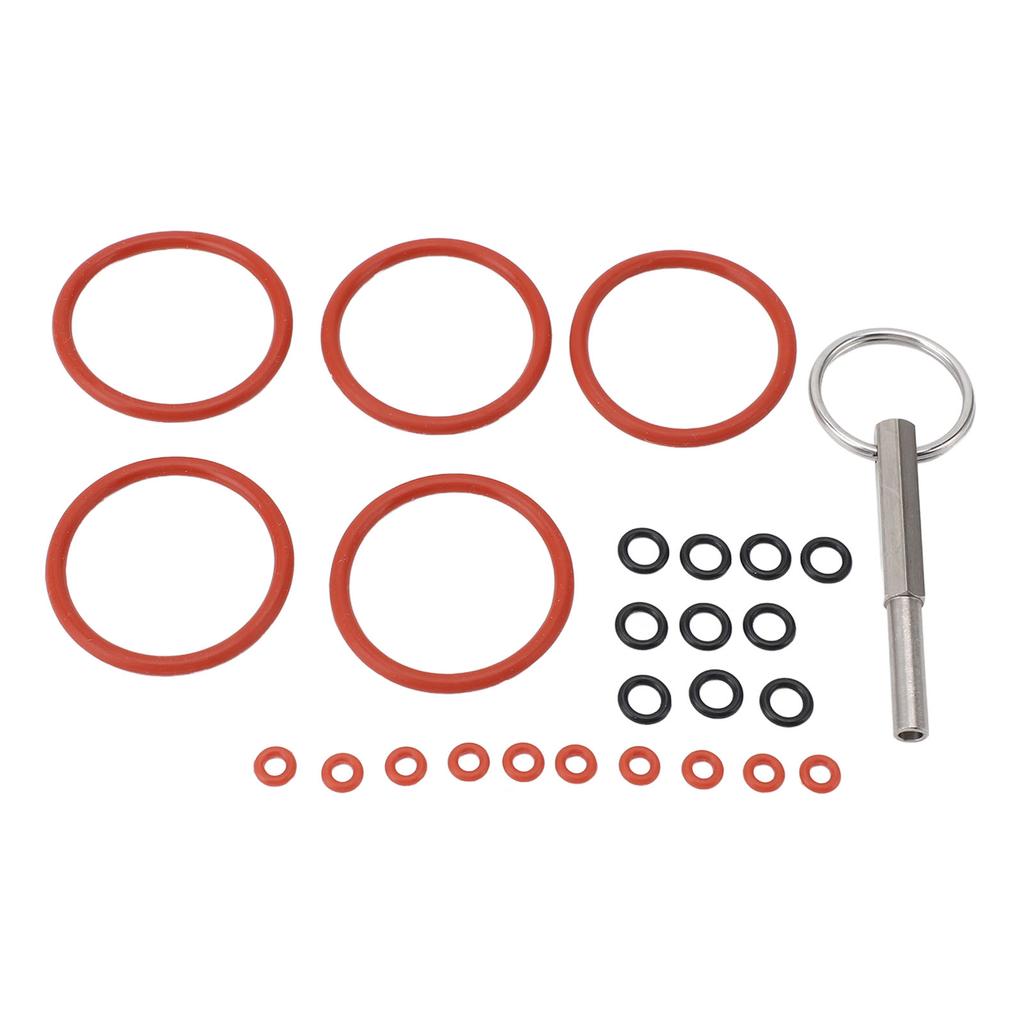 25PCS Kaffeemaschine Dichtungssatz Silikon O Loop Ersatz mit Reparaturwerkzeug für Kaffee Mac
