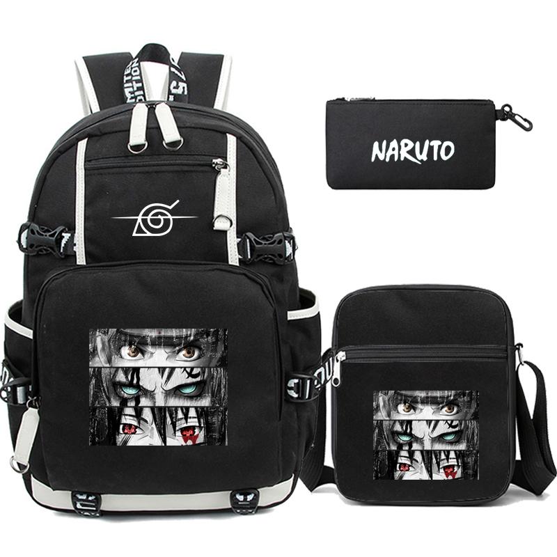 3Pcs/set Anime Backpack for Teen Boy Girl Back To School Backpack Student Schoolbag Men Women Leisure Travel Bag