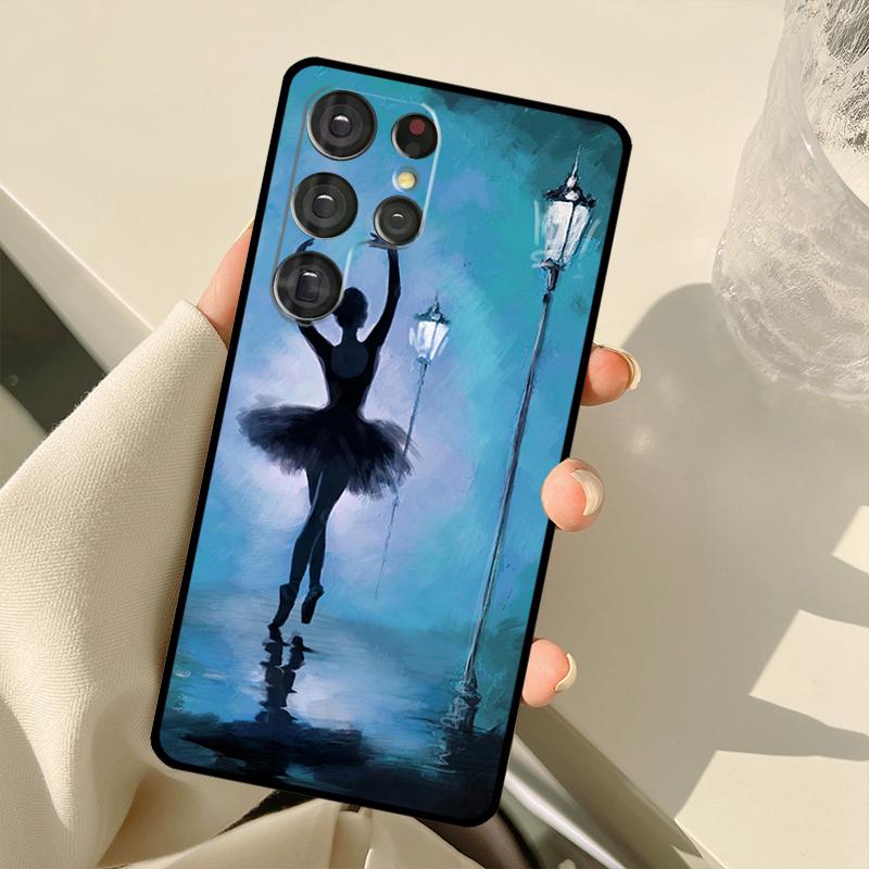 Gymnastics Oil Painting Case For Samsung Galaxy S23 Ultra S21 S22 S24 S25 Ultra S9 S10 Plus S25 FE S20 FE Back Cover