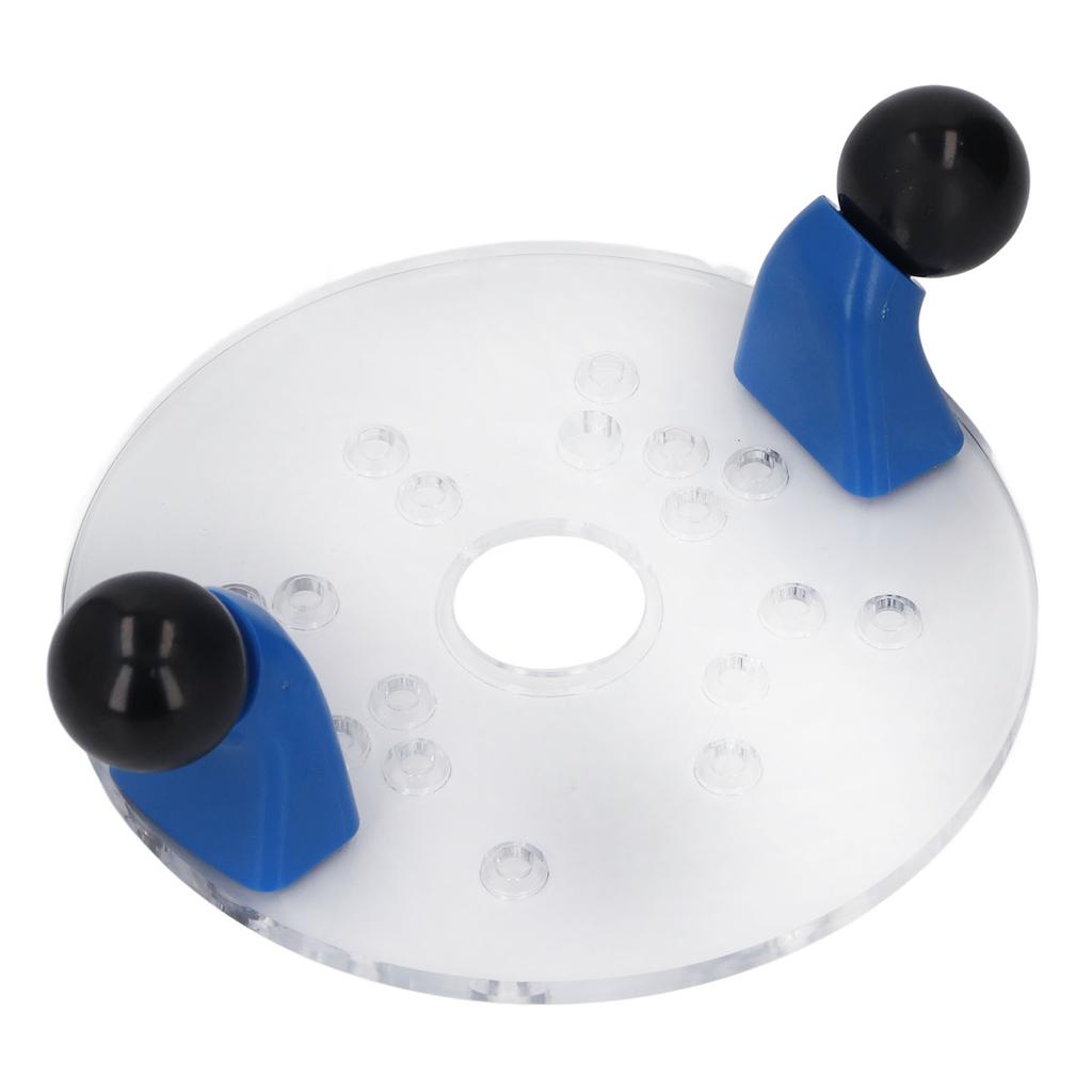 Universelle Router-Grundplatte für Tischfräse Tragbar Transparentes PVC mit vorgebohrten Löchern Schaft Rund