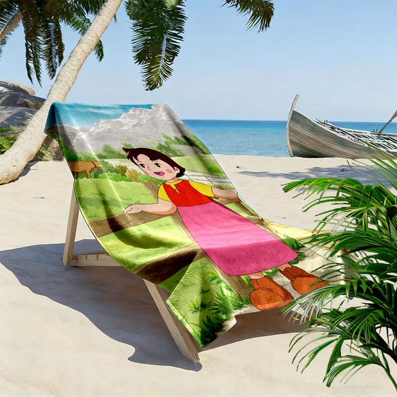 HeidiDog 2D Flachdruck Strandtuch, Großes Weiches Schnelltrocknendes Handtuch für Strand Camping Schwimmen. NSTJ0928076