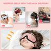 3D Sleeping Eye Mask Block Out Light Breathable Protective Blackout Eyepatch Adjustable Strap Night Sleep Face Masks