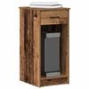 VidaXL Computer Tower Stand with Drawer Old Wood 35x45x77 Cm, PC Tower Stand, Support Desk Stand 858747