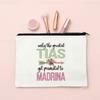 Best Godmother In World Print Make Up Bag Women Travel Neceser Cosmetic Bag Travel Toiletry Organizer Zipper Pouch Madrina Gifts