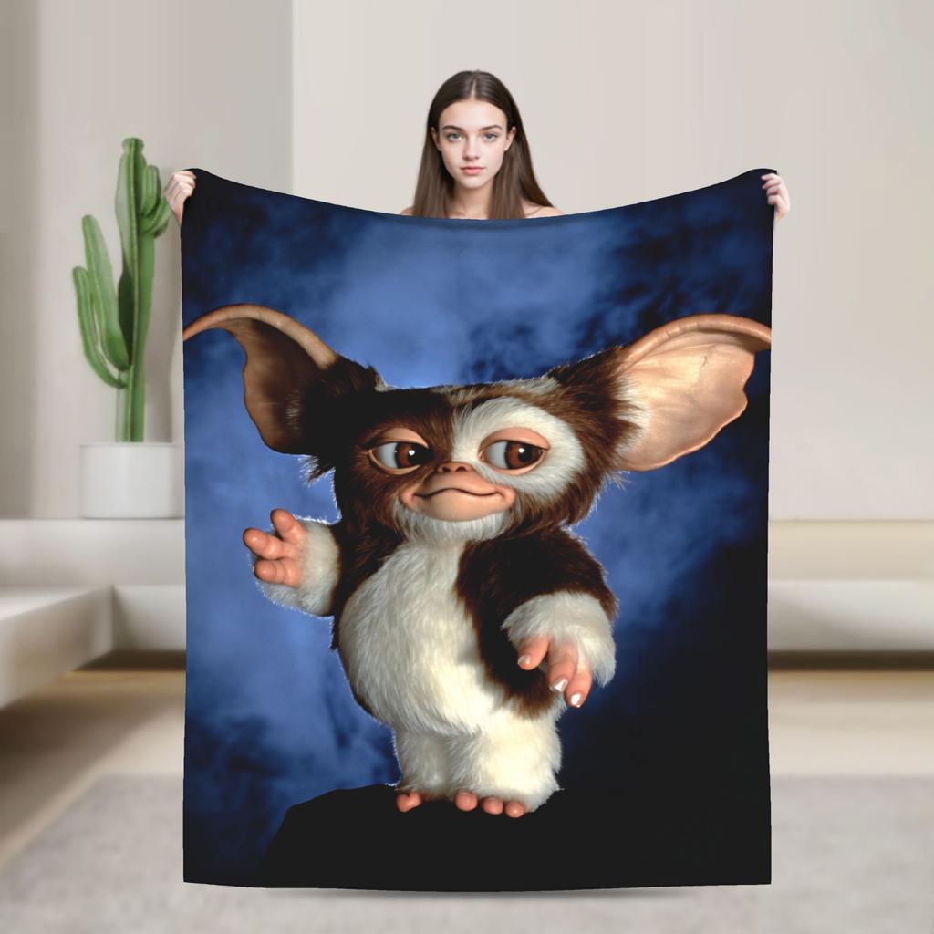 Christmas Horror Movie   Warm Blankets G-Gremlins Gizmo Camping Plush Bedding Throws Home Decor Flannel Bedspread Sofa Bed Cover