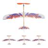 4pcs Flying Glider Plane: Rubberband Powered Airplane Kits Windup Copter Toys for Kids Party Favors Boys and Girls Outdoor Fun and DIY Activities
