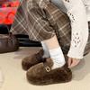 Fashion Retro Versatile Doudou Cotton Shoes Women's Autumn and Winter New Soft-soled Thin Shoes