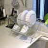 Scolapiatti in Acciaio Inossidabile Pieghevole per Cucina Casa Storage Scolapiatti Asciugatura Piatto Multiuso Accessori Cucina