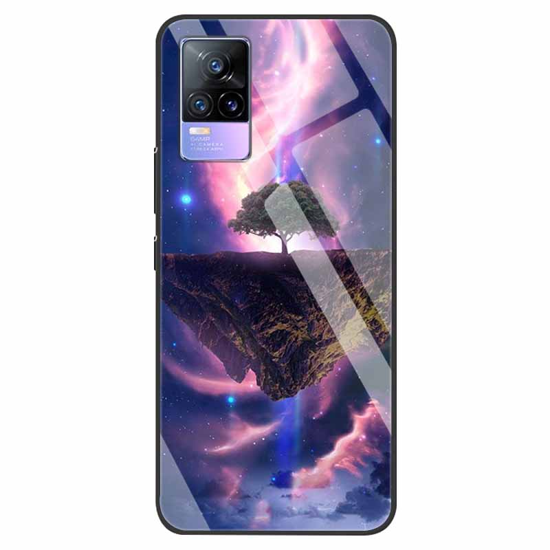 For VivoV21 5G Tempered Glass Case for Vivo V21 5G Soft Bumper Hard Funda For Vivo X60 Pro Global Phone Case X60 5G 2021 Cover