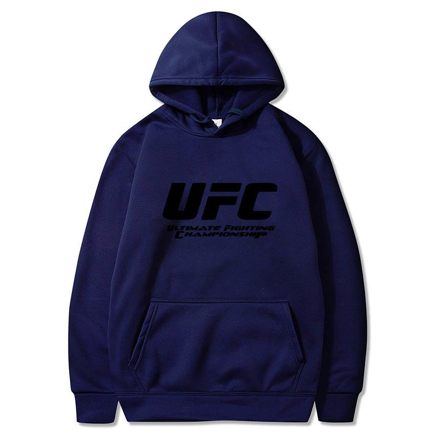 Unisex Herbst/Winter UFC Bedruckter Hoodie - Trendige Plus Samt Freizeit Sportbekleidung