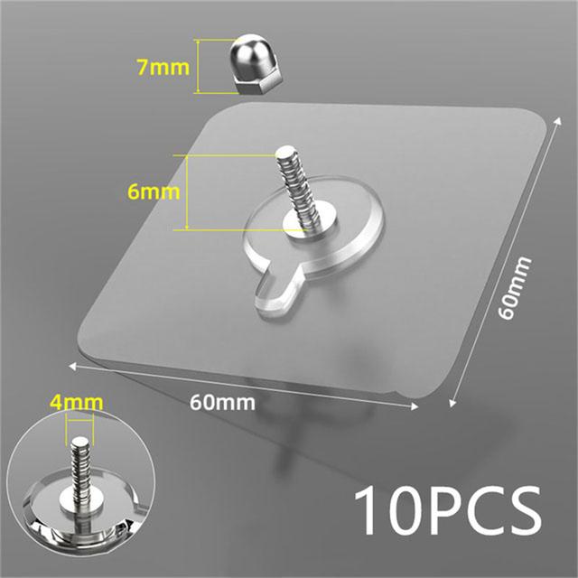 

10 шт. крючки для фоторамок, стеллаж для хранения, держатели для винтов, дверная вешалка, самоклеящиеся многофункциональные гаджеты, органайзер, кухонные принадлежности