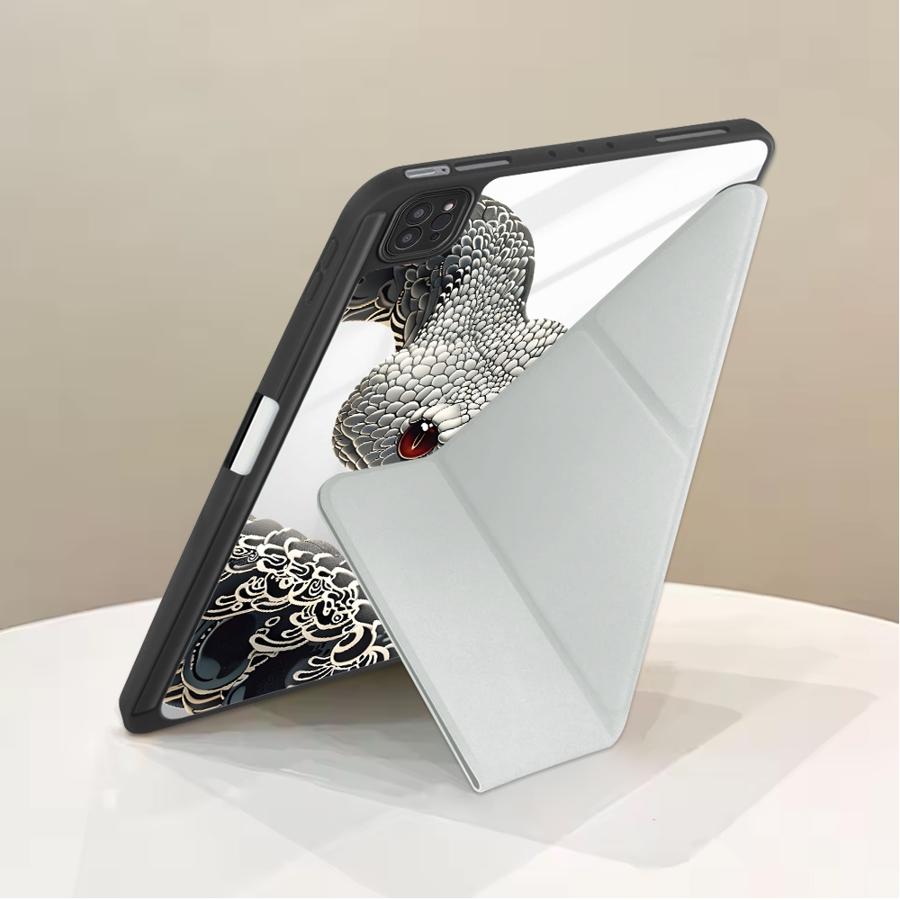 Cartoon Snake Art Holder Cover Tablet Case For iPad Air 4 5 M3 M2 1 2 M4 11inch Mini 6 7 Pro 2025 Pro 11th 10th 9th 8th 7th