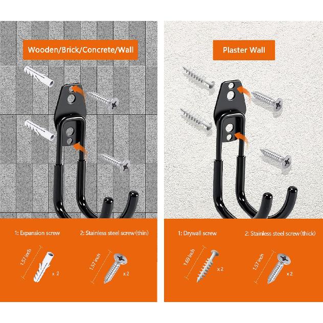 EV Charger Holder Wall Mount | Heavy-Duty J-Hook For Cable Retractor, Durable Steel Hook For Indoor/Outdoor Use, Electric Vehicle Cord Organizer