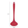 Silicone Ladle Soup Spoon Non-stick Curved Handle Unbreakable Big Round Scoop for Dinner Creative Kitchen Dining Tool Tableware