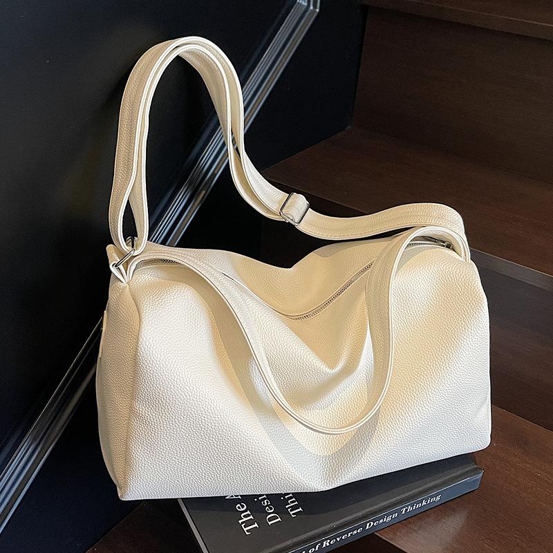 Large-capacity Bag Women's 2025 New Summer Versatile This Year Popular Shoulder Messenger Bag Textured Portable Pillow Bag